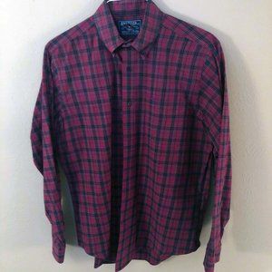 American Living Men's Long Sleeve Plaid Shirt
